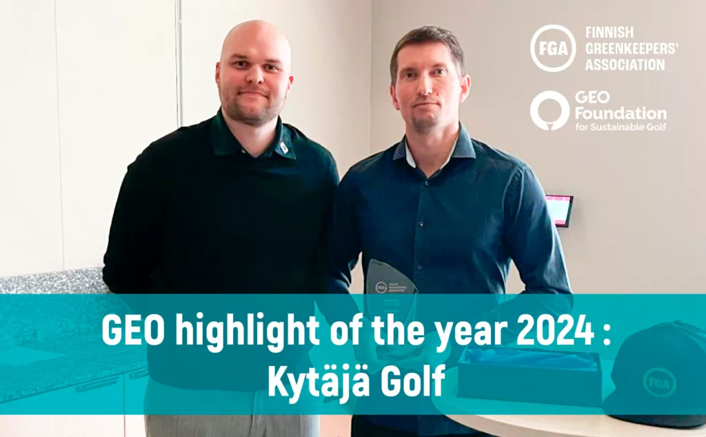 Geo Highlight of the year 2024 voittaja Kytäjä golf ja Scheteligin Teemu Vaalio